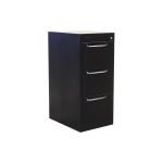 Archivero vertical metálico 3 gavetas oficio PM A-9165 negro