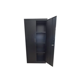 Gabinete metálico 2 puertas negro GM-9143 PM