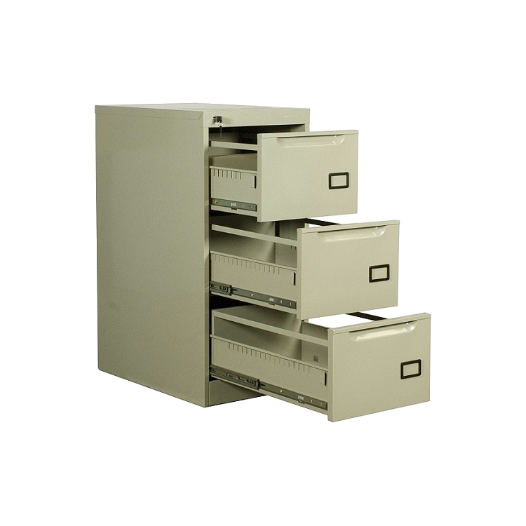 Archivero vertical metálico 3 gavetas oficio PM A-9165 arena