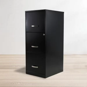 Archivero vertical metálico 3 gavetas carta Hirsh 17438 negro