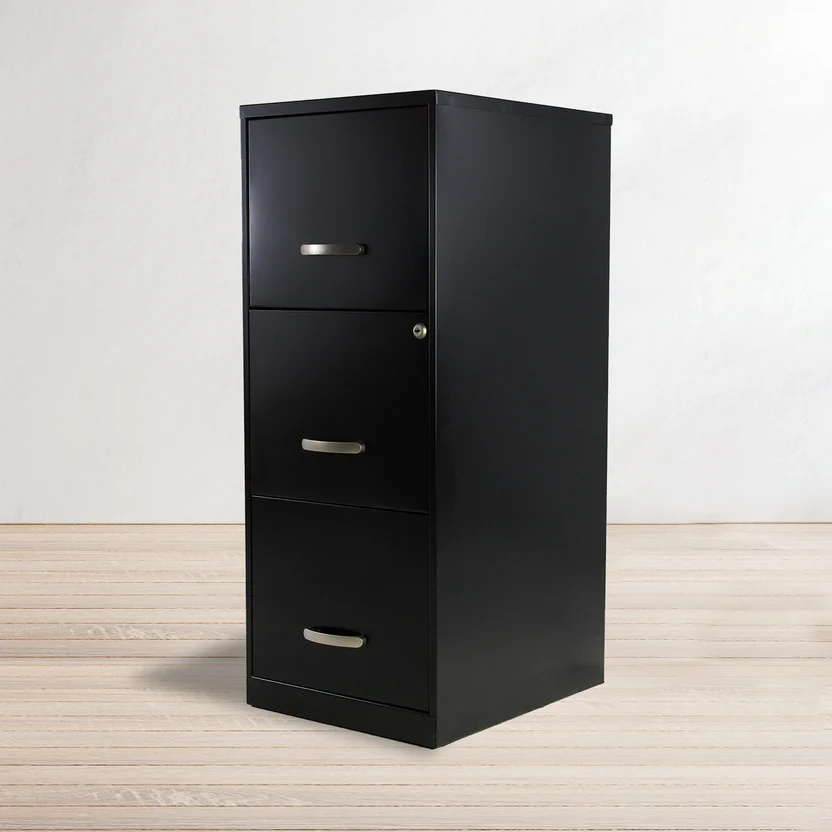 Archivero vertical metálico 3 gavetas carta Hirsh 17438 negro - Imagen 4