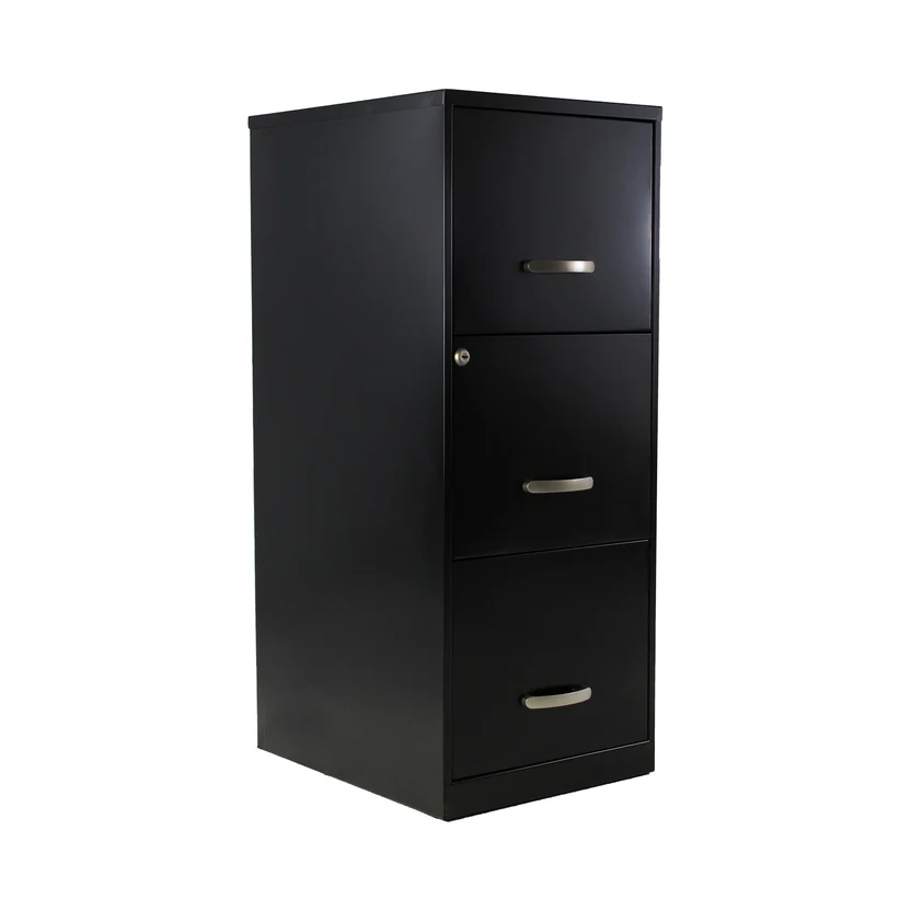 Archivero vertical metálico 3 gavetas carta Hirsh 17438 negro - Imagen 8