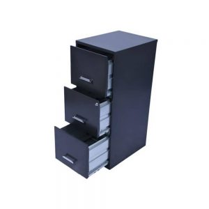 Archivero vertical metálico 3 gavetas carta Hirsh 17438 negro