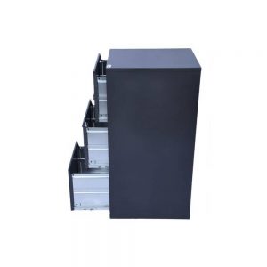Archivero vertical metálico 3 gavetas carta Hirsh 17438 negro