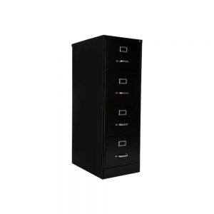 Archivero vertical metálico 4 gavetas oficio Hirsh 14119 negro