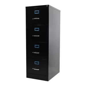 Archivero vertical metálico 4 gavetas oficio Hirsh 14119 negro