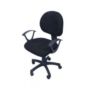 Silla secretarial con brazos JM-006 negro