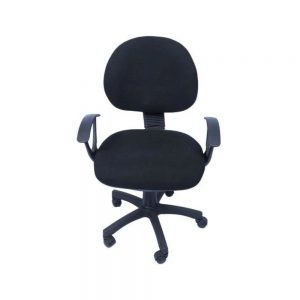 Silla secretarial con brazos JM-006 negro