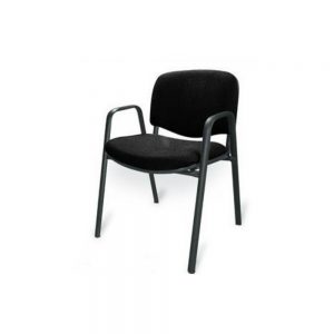 Silla visita ISO con brazos tela