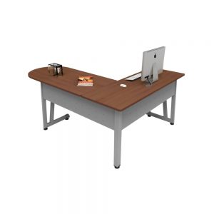 Escritorio en "L" UNNE 180 x 140 caoba CUELC140