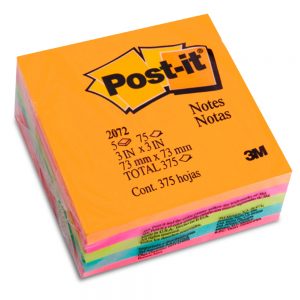 Notas adhesivas neon 2072 Post it