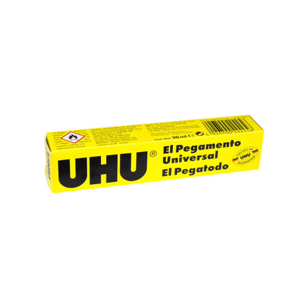 Pegamento universal liquido UHU 20 ml – La Esfera del Centro SA de CV