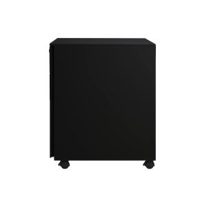 Archivero Movil vertical metálico 2 cajones + 1 gaveta carta Sarre negro