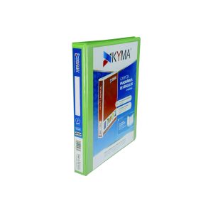 Carpeta Verde Limón T/C 1″ Arillo En «O» Kyma