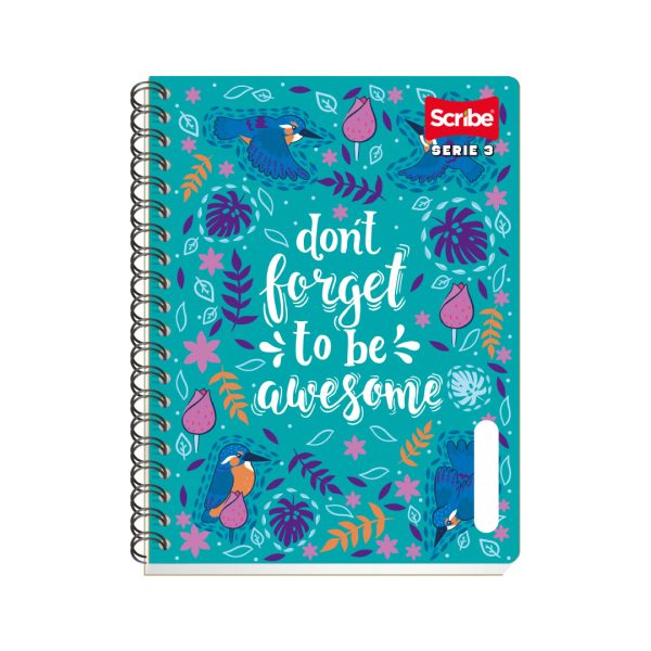 Libreta Profesional Doble Arillo cuadro 7mm 100 hjs Serie 3 Scribe - Imagen 8