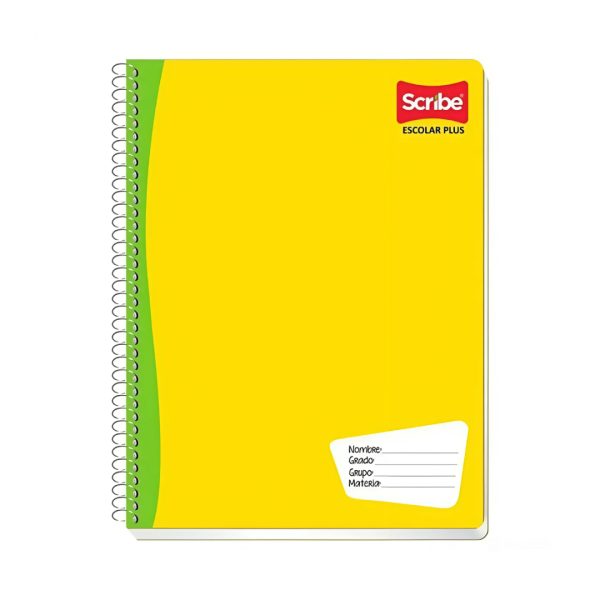Libreta Espiral de 100 Hojas Profesional de Cuadro Grande Escolar Plus Scribe - Imagen 5
