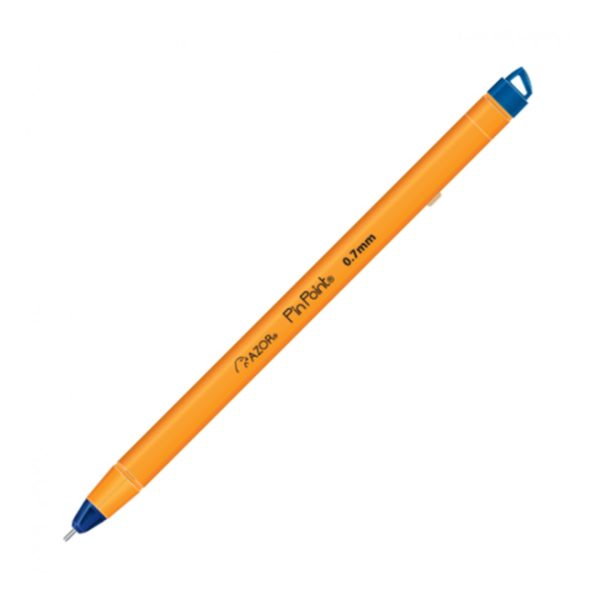 Bolígrafo PinPoint fino cuerpo amarillo Azul