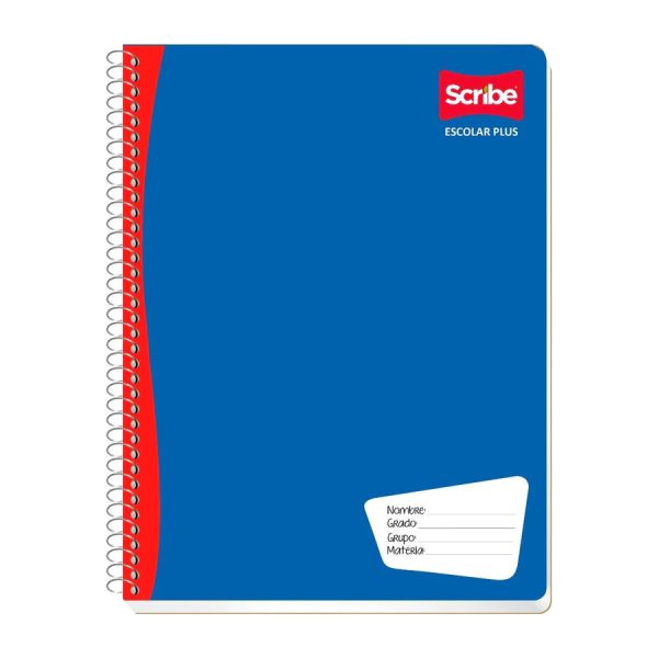 Libreta Espiral de 100 Hojas Profesional de Cuadro Grande Escolar Plus Scribe - Imagen 2
