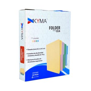 Folder carta crema marca kyma c/100pz