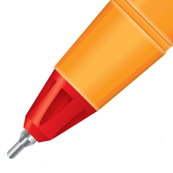 Bolígrafo PinPoint fino cuerpo amarillo Rojo - Imagen 2