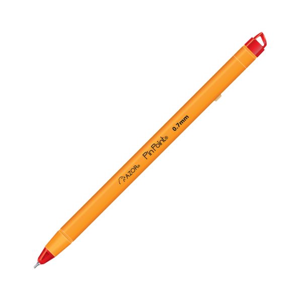 Bolígrafo PinPoint fino cuerpo amarillo Rojo