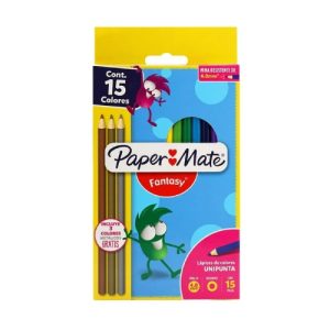 Lápices De Colores Paper Mate Fantasy Redondos c/15