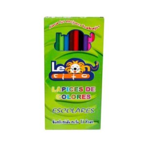 Lápices De Colores Leoncito Largos c/12