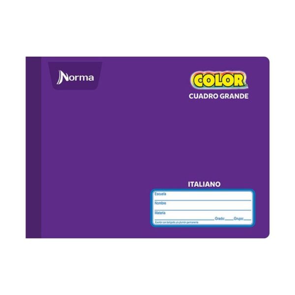 Cuaderno Cosido froma italiana 100hjs C-7 Norma Color 581298 - Imagen 4
