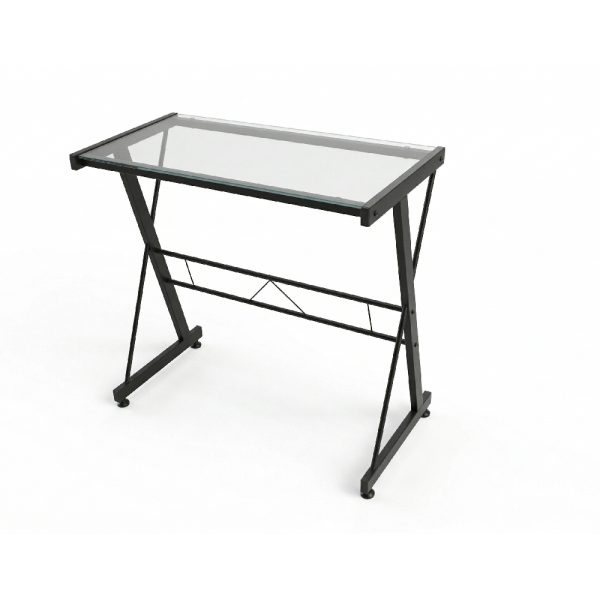 Escritorio De Cristal Negro 907 GN 90x40