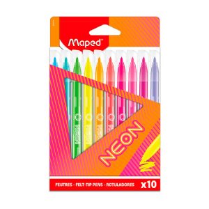 Plumones Maped Neón c/10 Pzs