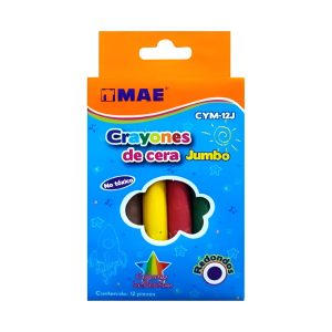 Crayones Mae C/12 Gruesos Redondos CYM-12J