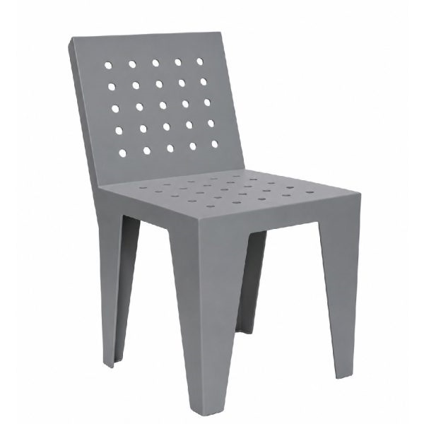 Silla Origami Metálica Gris PM