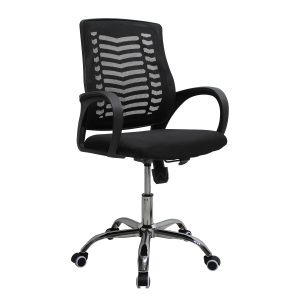 Sillón Mesh 108 respaldo medio color negro