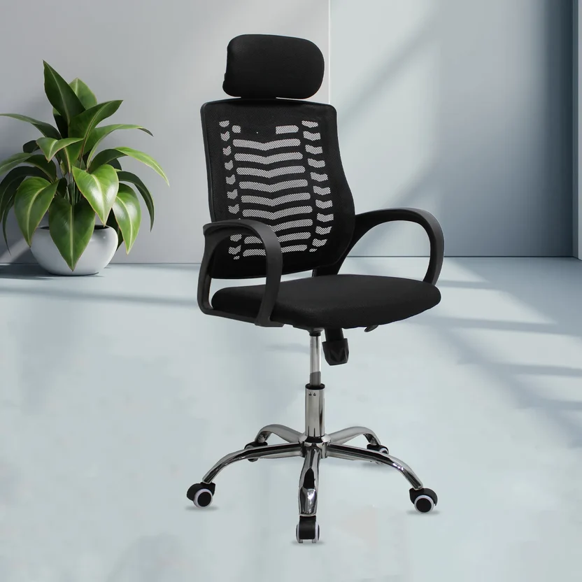 Sillón Mesh 108A respaldo alto color negro - Imagen 5
